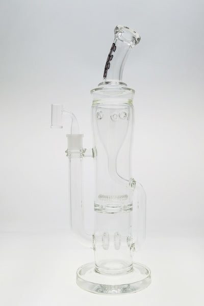 TAG - 16" Double UFO Inline to Super Slit Inverted UFO Showerhead Klein Recycler (18MM Female)