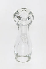 TAG - 4.5" Clear Spoon Pipe w/ Large Carb and Mouth Piece