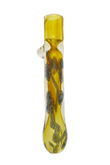 Color Ribbon Chillum w/ Marble (Single Hole)