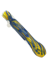 Color Ribbon Chillum w/ Marble (Single Hole)