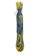 Color Ribbon Chillum w/ Marble (Single Hole)