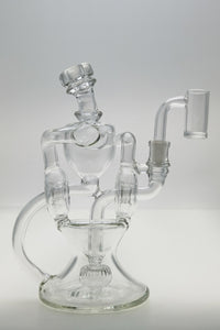 TAG - 8" Twin Arm Super Slit Donut Wormhole Recycler with Bellow Base (10MM Female)