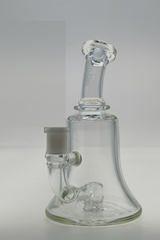 TAG - 6.5" Micro 6 Arm Tree w/ Bellow Base 50x5MM (14MM Female) Wavy Laser Engraved Logo - Clear .01 (QZ-072T-2431LE.04)