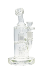 TAG - 8.5" Bent Neck Fixed Double 6-Arm Tree 50x5MM - 14MM Female