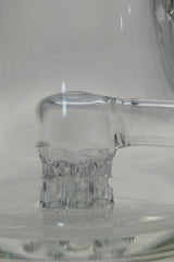 TAG - 6.5" Micro 6 Arm Tree w/ Bellow Base 50x5MM (14MM Female) Wavy Laser Engraved Logo - Clear .01 (QZ-072T-2431LE.04)