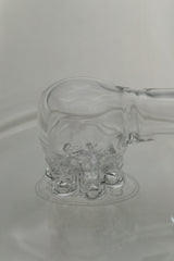 TAG - 6.5" Micro 6 Arm Tree w/ Bellow Base 50x5MM (14MM Female) Wavy Laser Engraved Logo - Clear .01 (QZ-072T-2431LE.04)