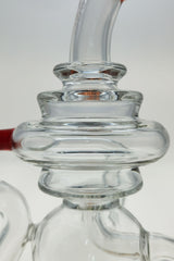 TAG - 8" Recycling Stacked Bellow Ball Bent Neck with Super Slit Puck Diffuser (14MM Female)