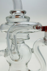 TAG - 8" Recycling Stacked Bellow Ball Bent Neck with Super Slit Puck Diffuser (14MM Female)