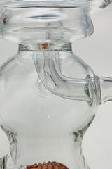 TAG - 8" Recycling Stacked Bellow Ball Bent Neck with Super Slit Puck Diffuser (14MM Female)