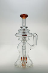 TAG - 8" Recycling Stacked Bellow Ball Bent Neck with Super Slit Puck Diffuser (14MM Female)