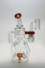 TAG - 8" Recycling Stacked Bellow Ball Bent Neck with Super Slit Puck Diffuser (14MM Female)