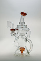 TAG - 8" Recycling Stacked Bellow Ball Bent Neck with Super Slit Puck Diffuser (14MM Female)