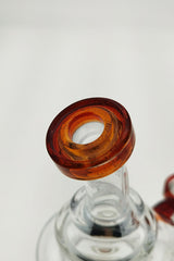 TAG - 8" Recycling Stacked Bellow Ball Bent Neck with Super Slit Puck Diffuser (14MM Female)