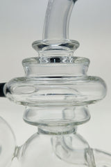 TAG - 8" Recycling Stacked Bellow Ball Bent Neck with Super Slit Puck Diffuser (14MM Female)