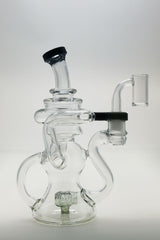 TAG - 8" Recycling Stacked Bellow Ball Bent Neck with Super Slit Puck Diffuser (14MM Female)