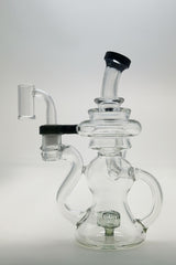 TAG - 8" Recycling Stacked Bellow Ball Bent Neck with Super Slit Puck Diffuser (14MM Female)