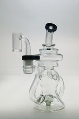 TAG - 8" Recycling Stacked Bellow Ball Bent Neck with Super Slit Puck Diffuser (14MM Female)