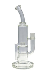 TAG - 14" Bent Neck Gridded Triple Inline to Gridded Dome Recycler 60x5MM (18MM Female)