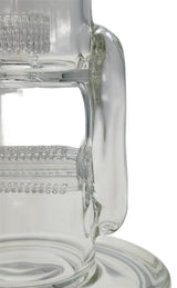TAG - 14" Bent Neck Gridded Triple Inline to Gridded Dome Recycler 60x5MM (18MM Female)
