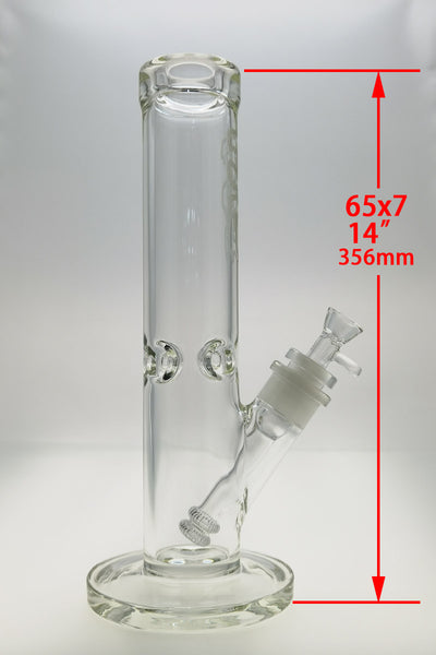TAG - 14" Straight Tube 65x7MM - 28/18MM Double UFO Downstem (4.00")