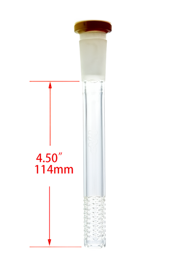 TAG - 18/14MM 10 Row x 2 (60 Hole) Open End Gridded Super Slit Downstem (18/14MM Downstem)