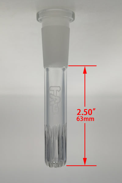 TAG - 18/14MM Open End Rounded Super Slit Showerhead Downstem