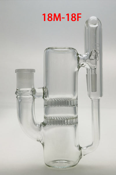 TAG - 8.25" Double Honeycomb Ash Catcher w/ Recycling E.C. 50x5MM (18MM Male to 18MM Female)