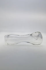 TAG - 4.5" Clear Spoon Pipe w/ Large Carb and Mouth Piece