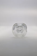 TAG - 4.5" Clear Spoon Pipe w/ Large Carb and Mouth Piece