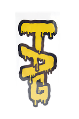 TAG - Wavy Label Sticker 3.50" x 2.00"