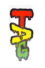 TAG - Wavy Label Sticker 3.50" x 2.00"