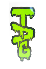 TAG - Wavy Label Sticker 3.50" x 2.00"