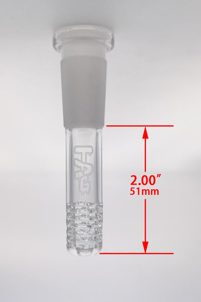 TAG - 18/14MM 6 Row x 3 (54 Hole) Open End Gridded Super Slit Downstem (5.50")