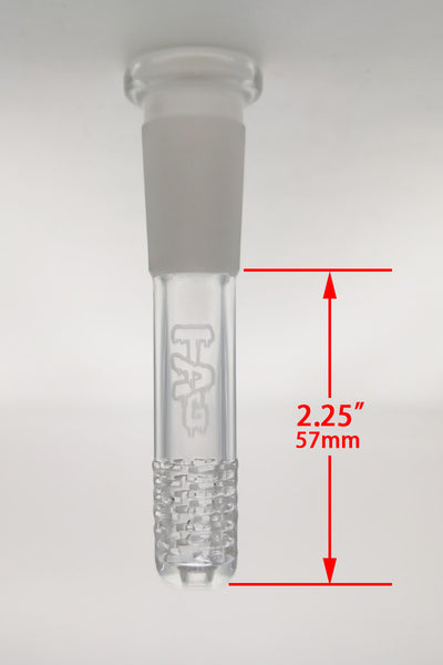 TAG - 18/14MM 6 Row x 3 (54 Hole) Open End Gridded Super Slit Downstem (5.50")