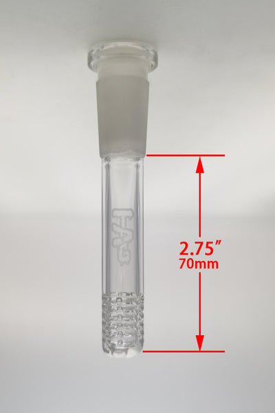 TAG - 18/14MM 6 Row x 3 (54 Hole) Open End Gridded Super Slit Downstem (5.50")