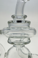 TAG - 8" Recycling Stacked Bellow Ball Bent Neck with Super Slit Puck Diffuser (14MM Female)