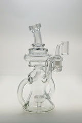 TAG - 8" Recycling Stacked Bellow Ball Bent Neck with Super Slit Puck Diffuser (14MM Female)