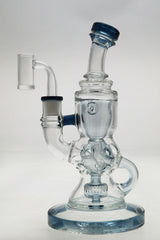TAG - 8.5" Faberge Egg Klein Incycler (Recycler) w/ Super Slit Puck (14MM Female)