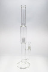 TAG - 22" Super Slit Multiplying Inline to Fixed 12 Arm Tree (44-50-44) 44x4MM (18MM Female) Wavy Sandblasted Logo - Clear .01