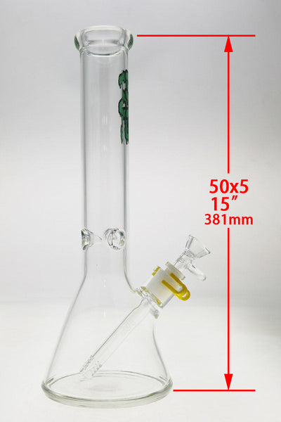 TAG - 15" Beaker 50x5MM - 18/14MM Downstem (4.25")