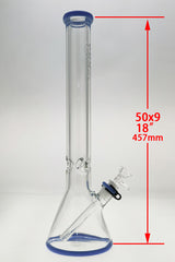 TAG - 18" Beaker 50x9MM (SUPER THICK) - 18/14MM Downstem (4.50")