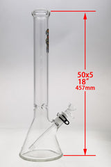 TAG - 18" Beaker 50x5MM - 18/14MM Downstem (4.50")