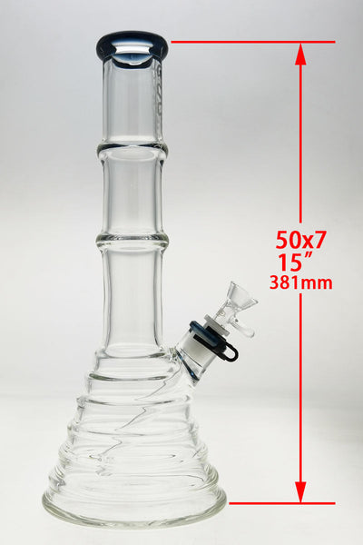 TAG - 16" Beaker Bamboo 50x7MM (4.50") 18/14MM Downstem