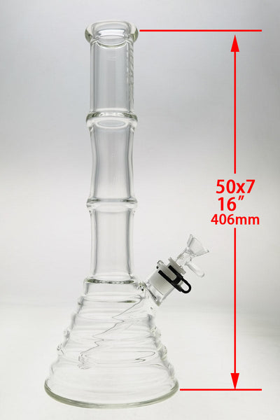 TAG - 16" Beaker Bamboo 50x7MM (4.50") 18/14MM Downstem