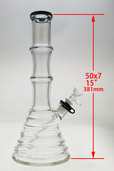 TAG - 16" Beaker Bamboo 50x7MM (4.50") 18/14MM Downstem