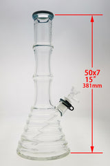 TAG - 16" Beaker Bamboo 50x7MM (4.50") 18/14MM Downstem