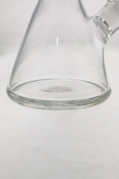 TAG - 20" Beaker 50x5MM - 18/14MM Downstem (5.00") Wavy Sandblasted Logo - Clear .01