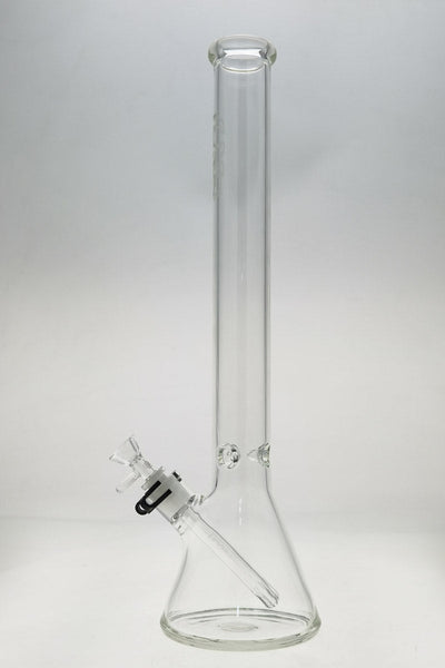 TAG - 20" Beaker 50x5MM - 18/14MM Downstem (5.00") Wavy Sandblasted Logo - Clear .01