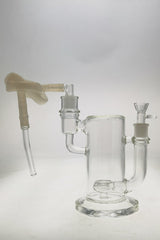TAG - 9" Showerhead Donut 75x5MM (For Vaporizers) w/ Neck, Keck Clip, Hose Adapter, Silicone Hose, & Mouth Piece (18MM Female)