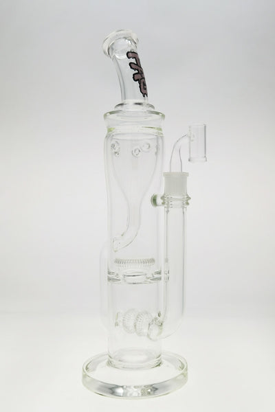 TAG - 16" Double UFO Inline to Super Slit Inverted UFO Showerhead Klein Recycler (18MM Female)